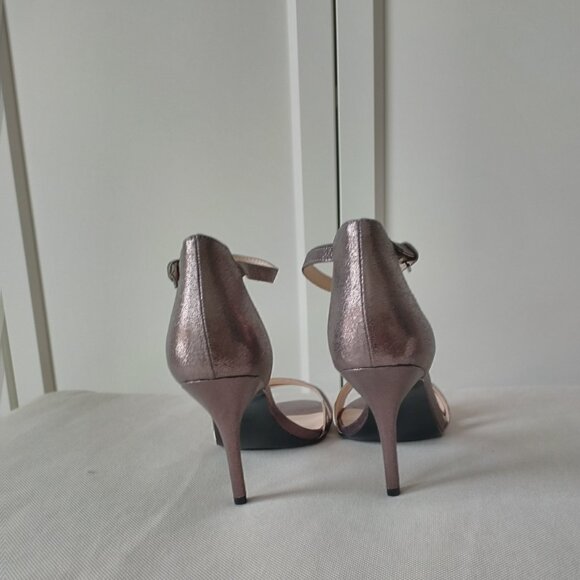 Bronze Metallic Strappy High-Heel Sandals NWOT - Picture 4 of 7